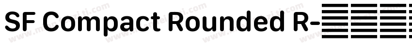 SF Compact Rounded R字体转换